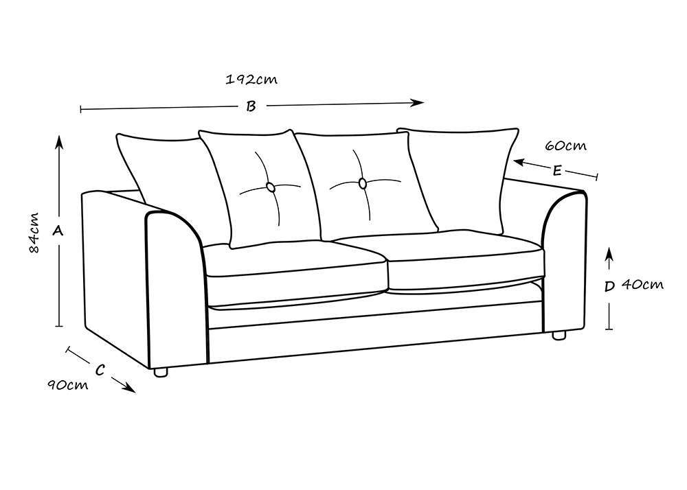 Mirana Modern Plush Velvet 3 Seater Sofa