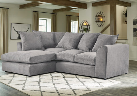 Mirana Modern Plush Velvet Corner LHF Sofa