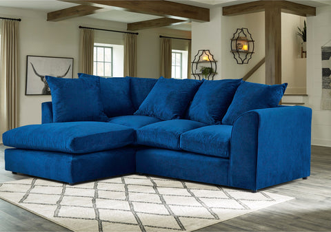 Mirana Modern Plush Velvet Corner LHF Sofa