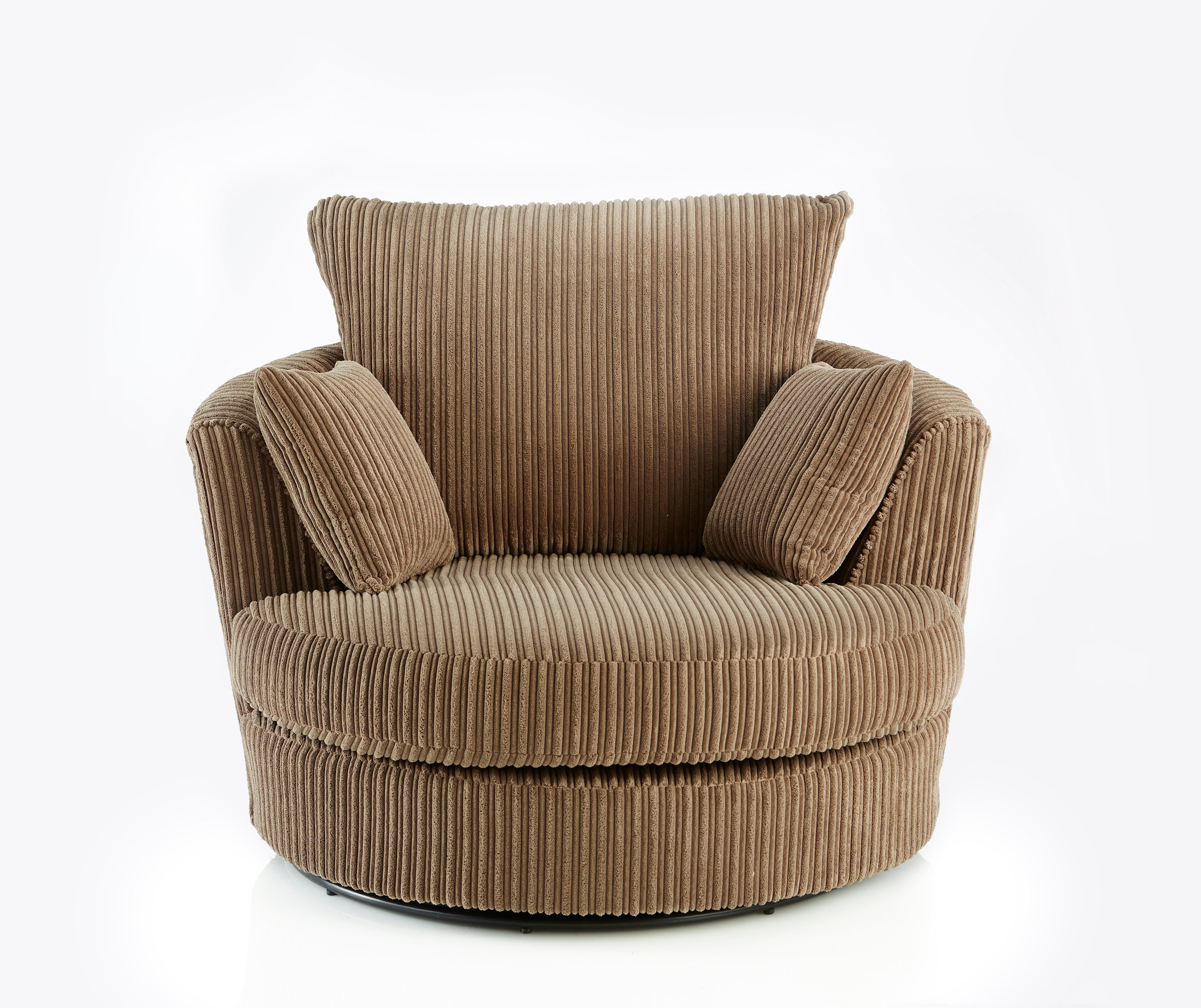 Canolo Luxury Swivel Chair Jumbo Cord