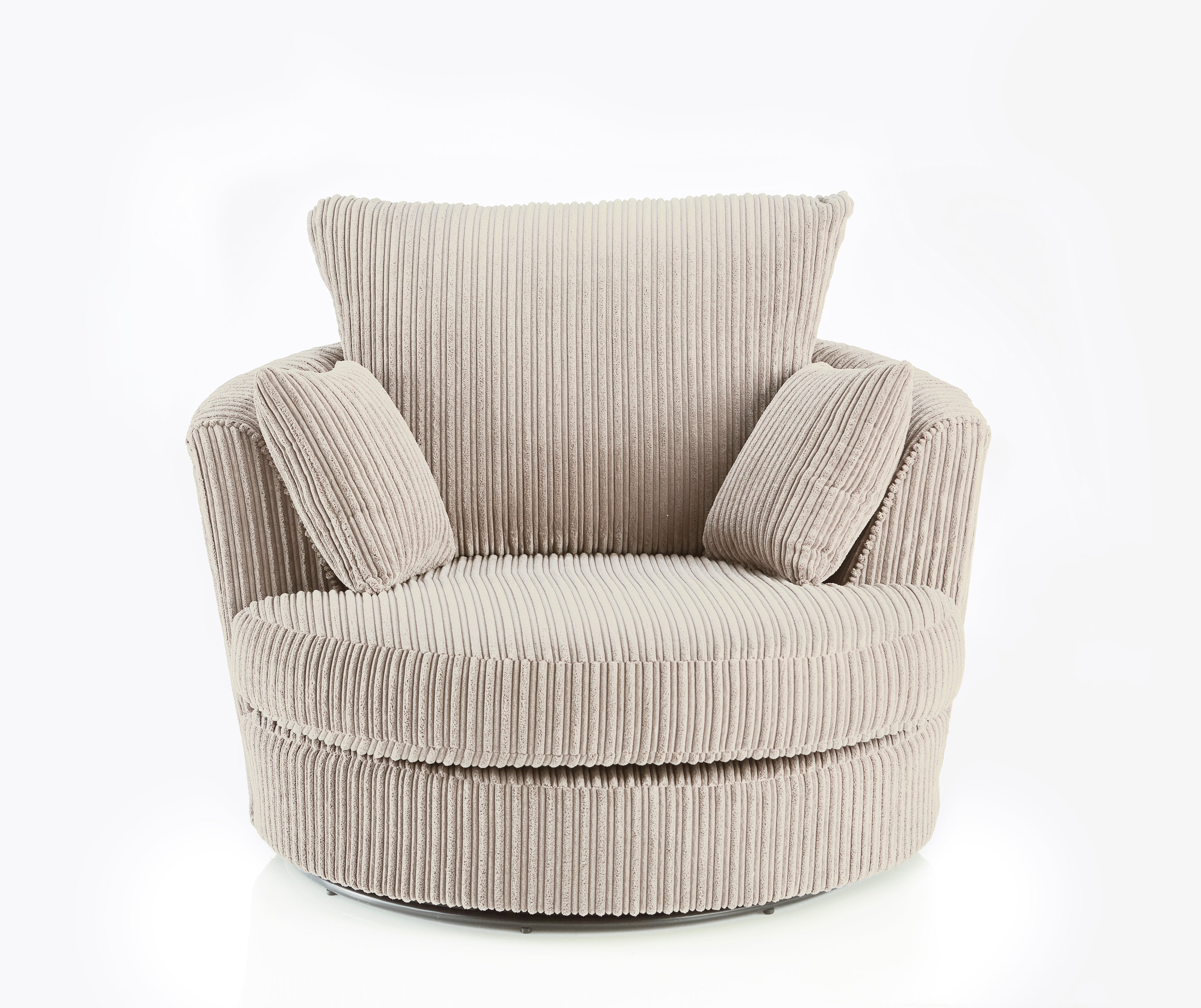 Canolo Luxury Swivel Chair Jumbo Cord