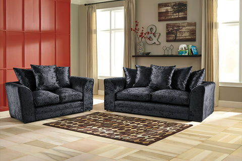 Mirana Modern Crush Velvet 3 Plus 2 Sofa Set