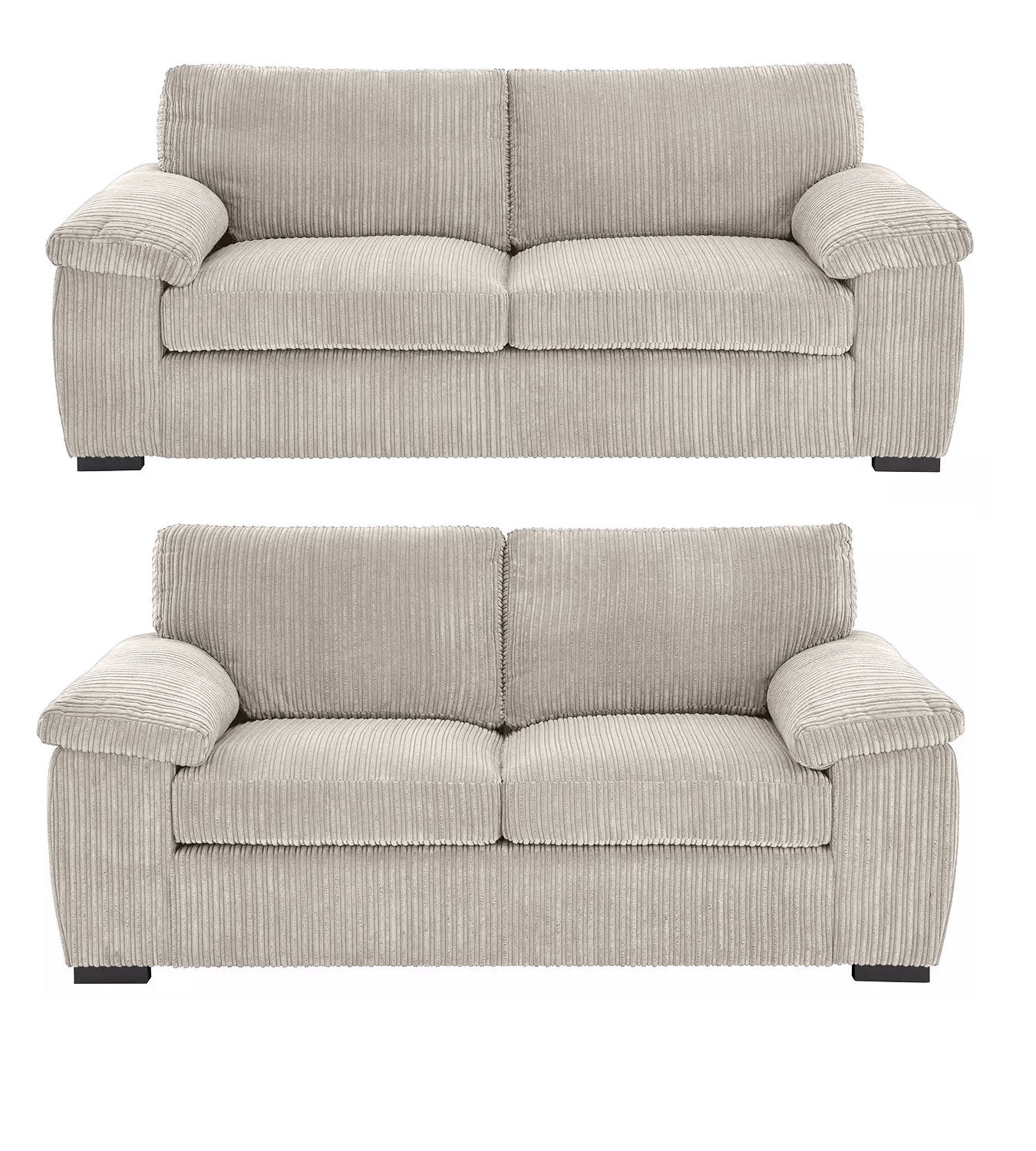 Amara Modern Jumbo Cord 3+2 Seater Sofa Set