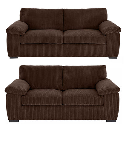 Amara Modern Jumbo Cord 3+2 Seater Sofa Set