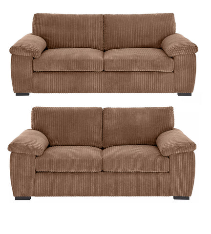 Amara Modern Jumbo Cord 3+2 Seater Sofa Set