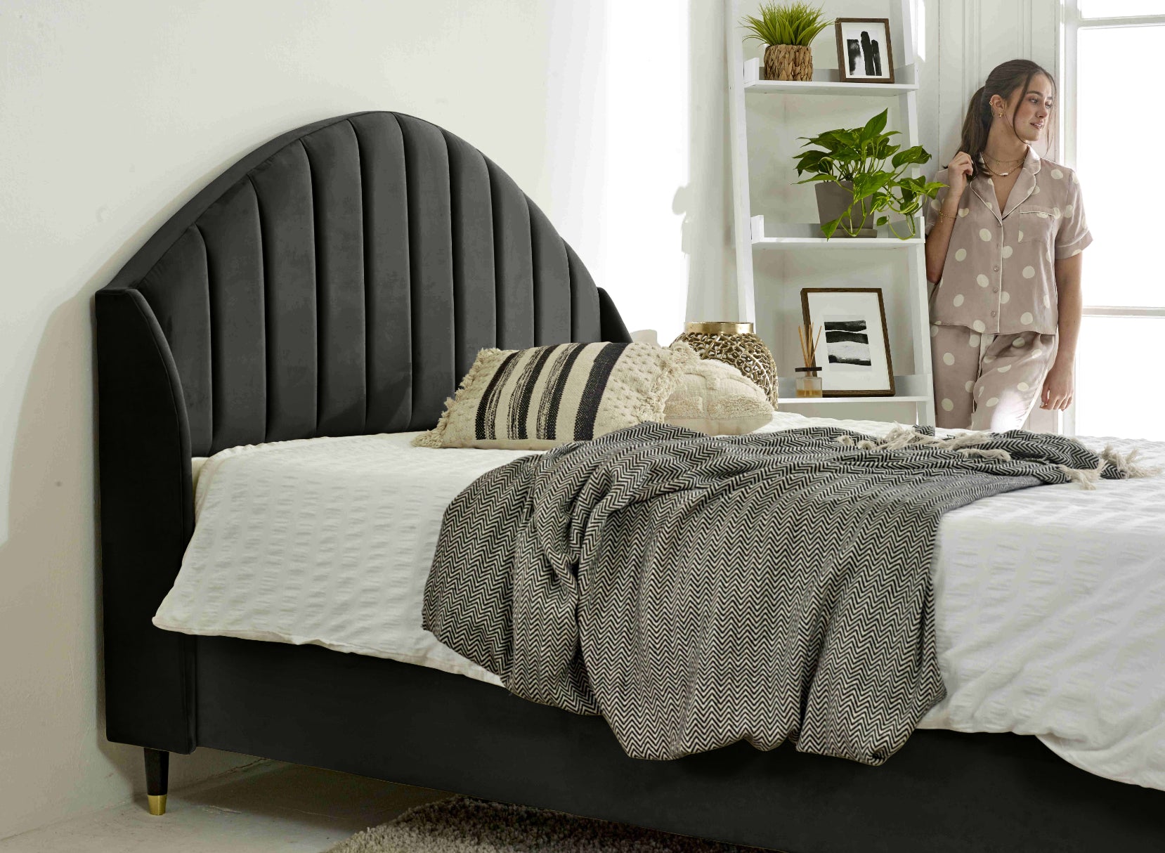 Elysium Plush Velvet Bed Frame