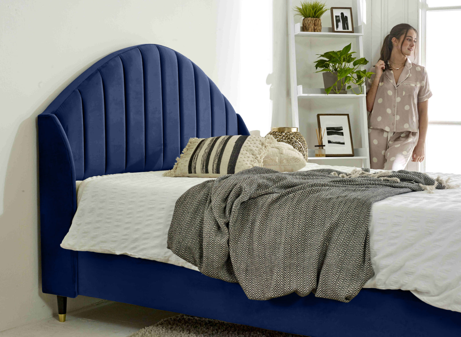 Elysium Plush Velvet Bed Frame