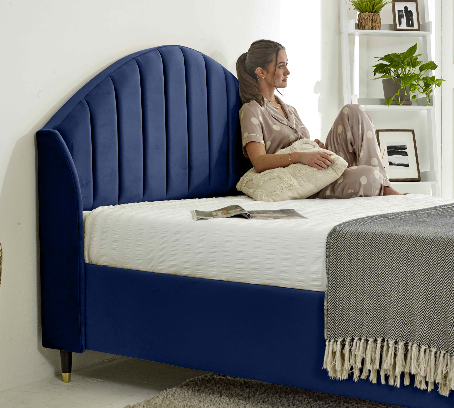 Elysium Plush Velvet Bed Frame