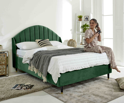 Elysium Plush Velvet Bed Frame