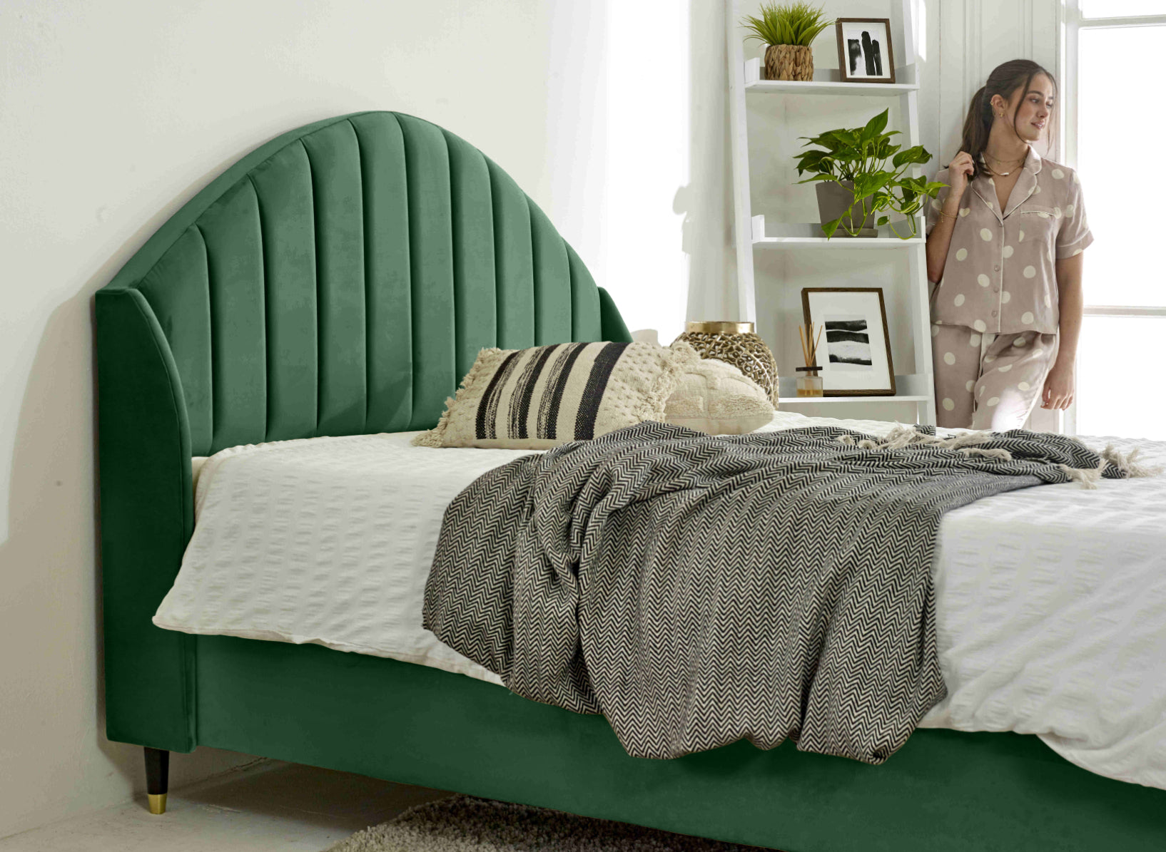 Elysium Plush Velvet Bed Frame