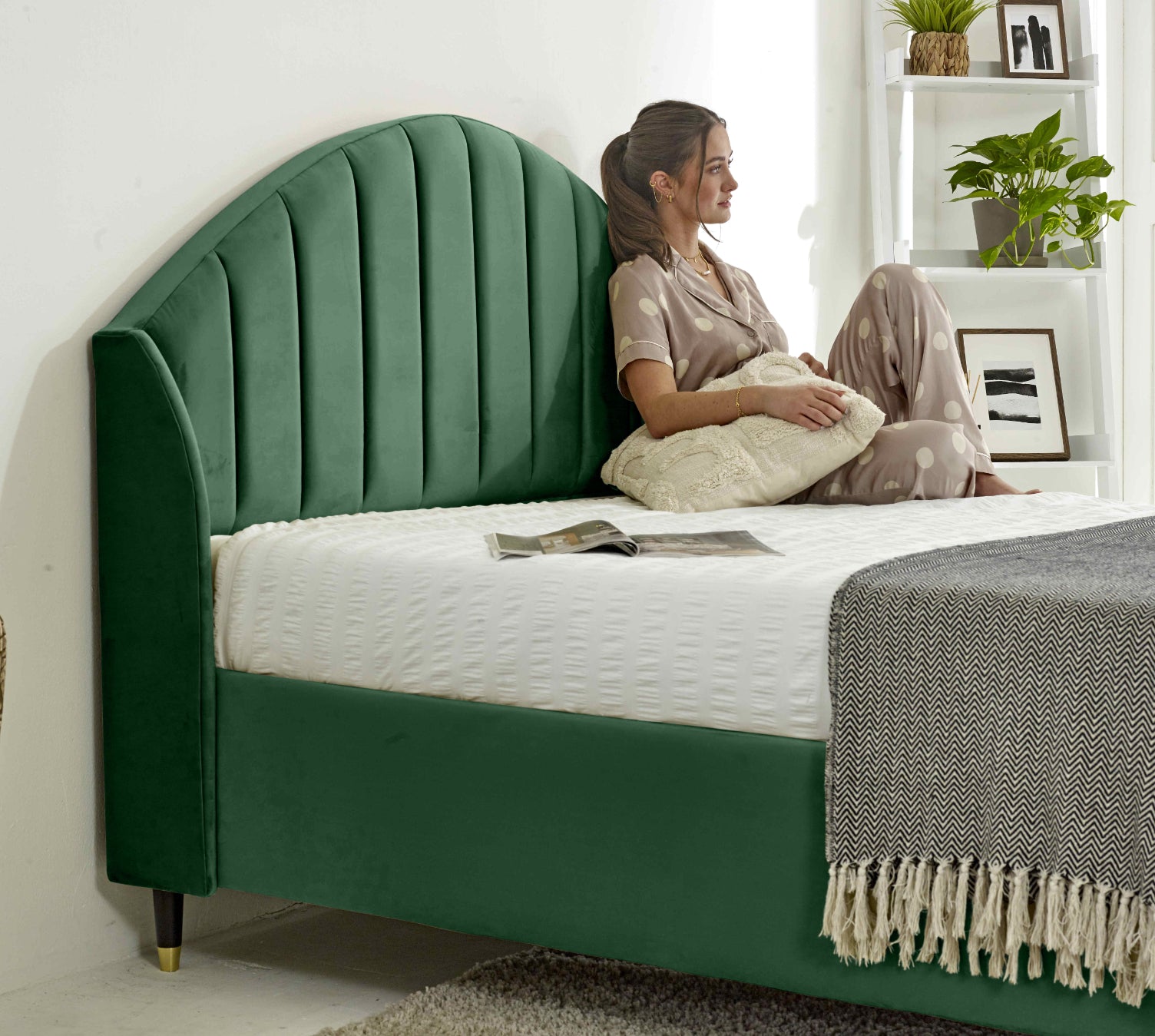 Elysium Plush Velvet Bed Frame