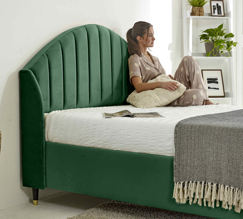 Elysium Plush Velvet Bed Frame