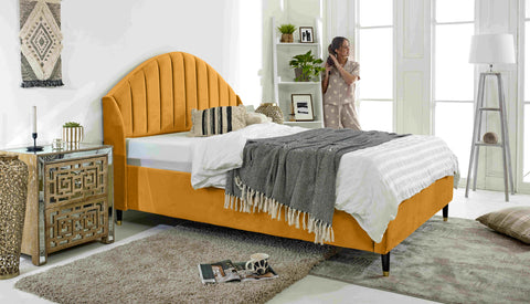Elysium Plush Velvet Bed Frame