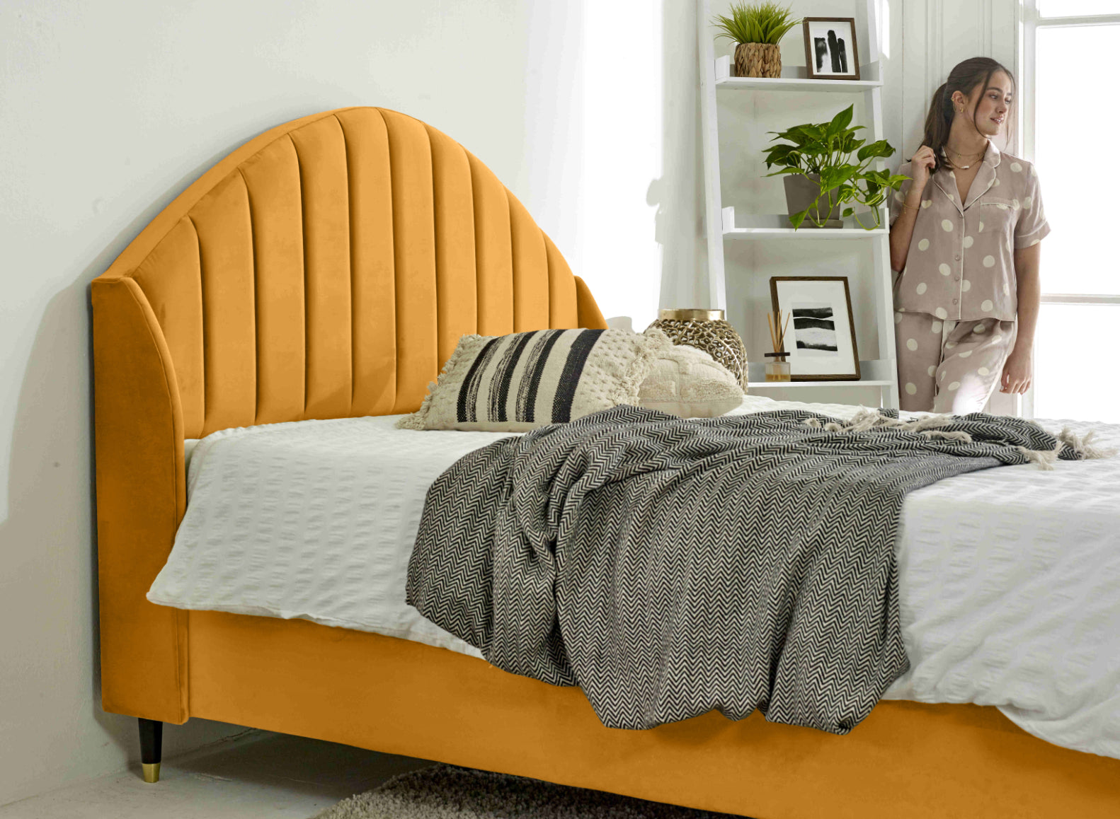 Elysium Plush Velvet Bed Frame