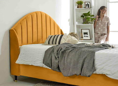 Elysium Plush Velvet Bed Frame