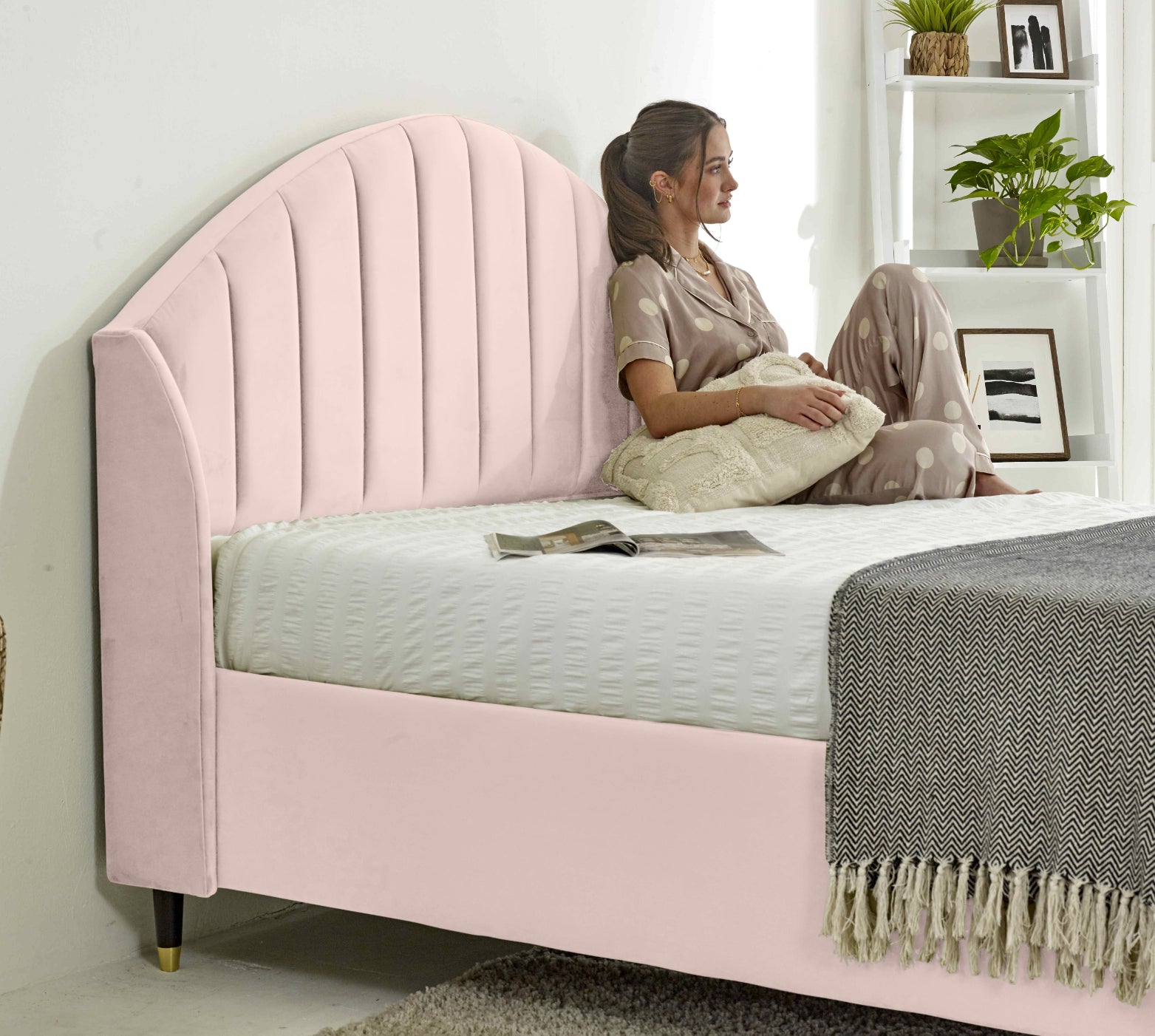 Elysium Plush Velvet Bed Frame