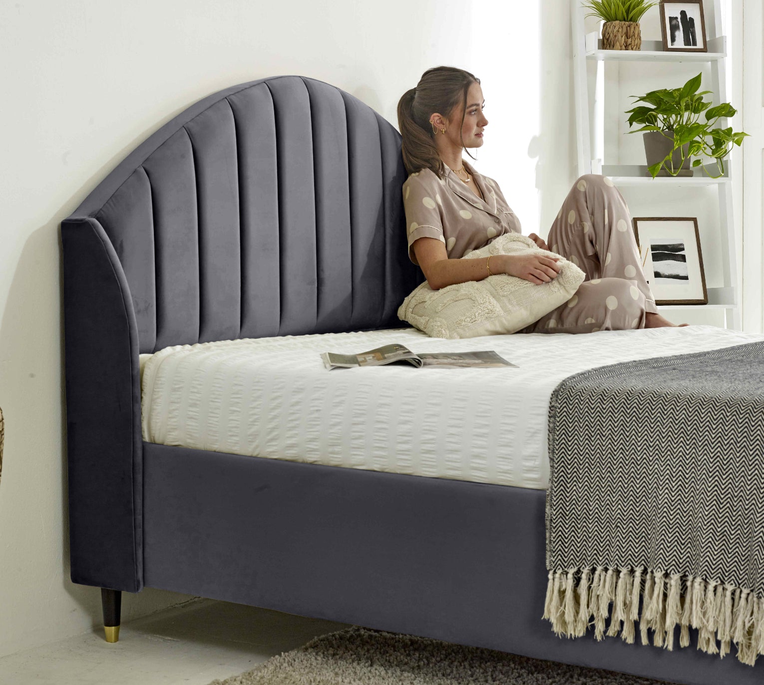 Elysium Plush Velvet Bed Frame