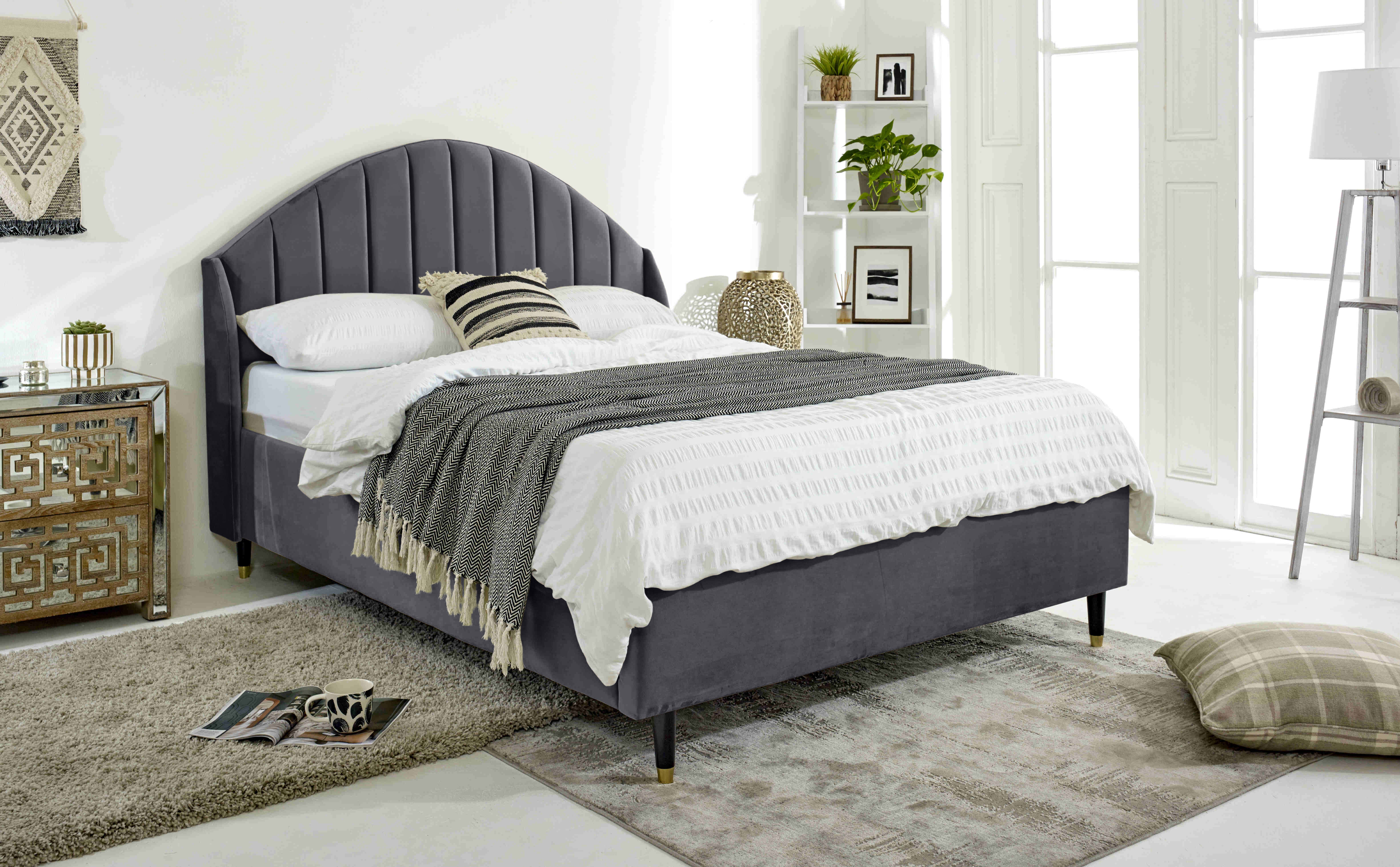 Elysium Plush Velvet Bed Frame