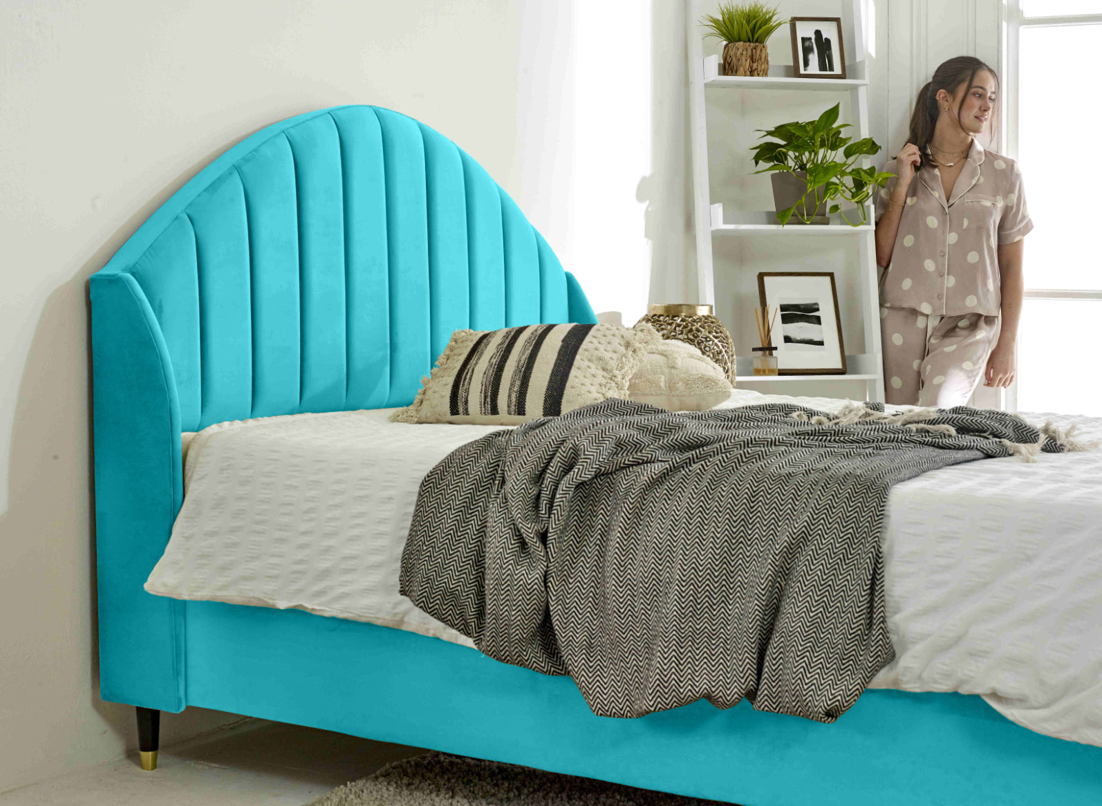Elysium Plush Velvet Bed Frame