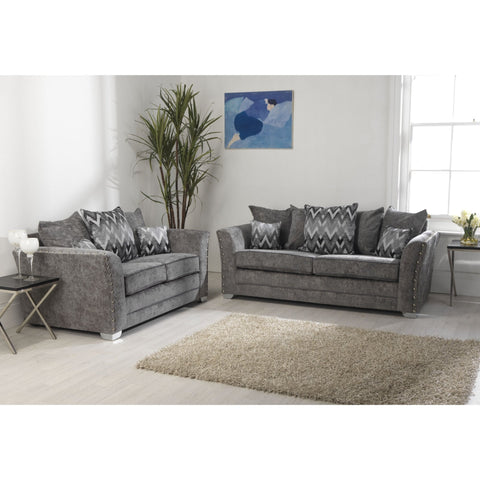 Elland Chenille Platinum Sofa 2c2