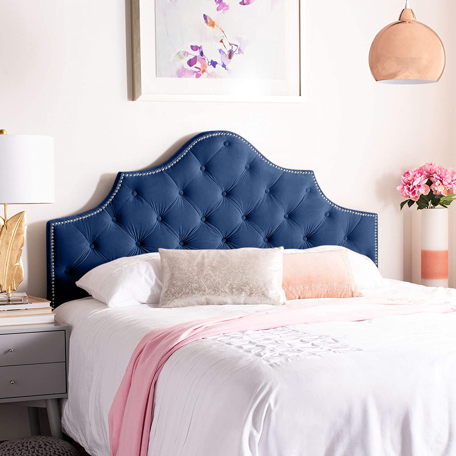 Gemia Plush 26 inch Strutted Headboard