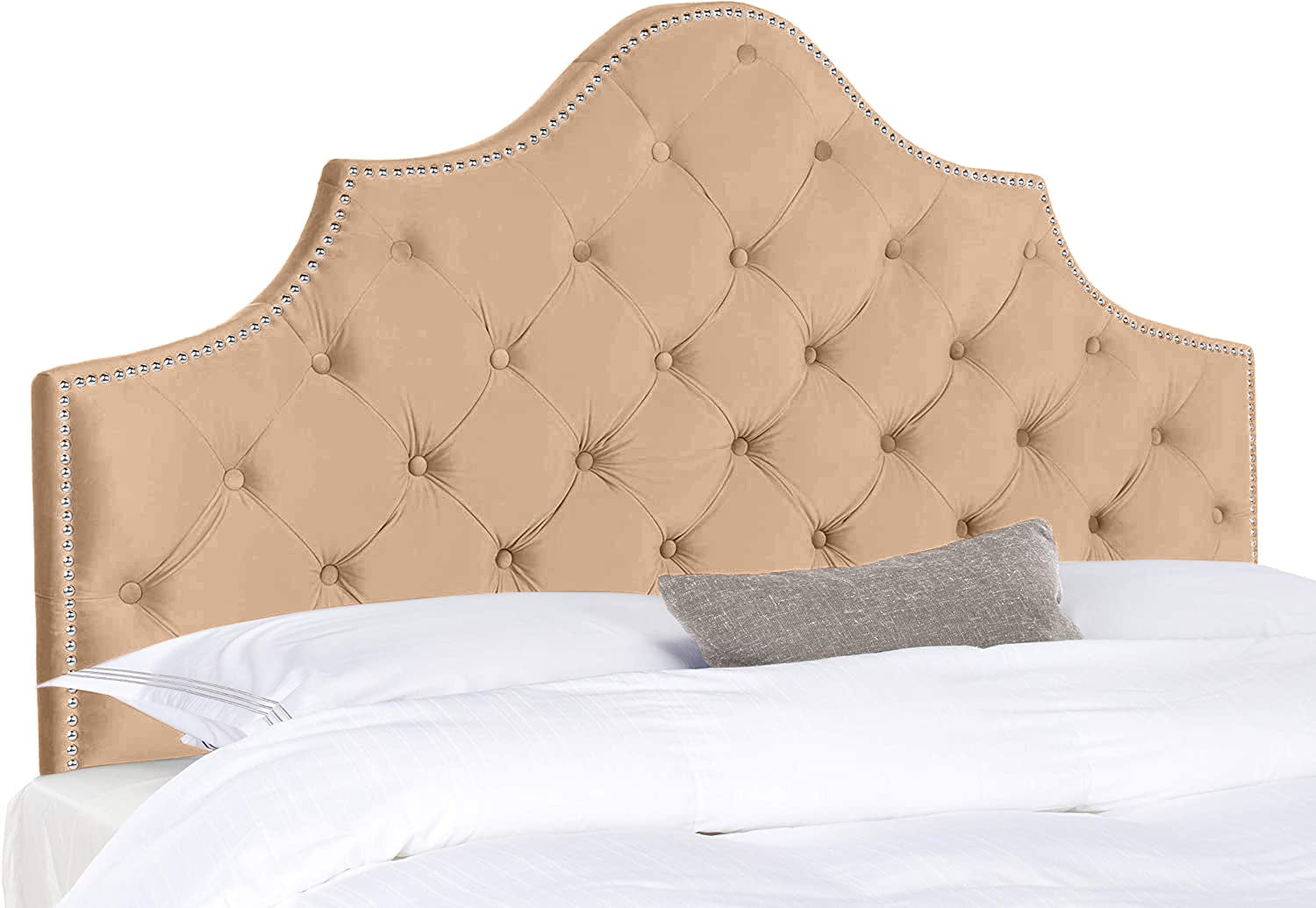 Gemia Plush 26 inch Strutted Headboard