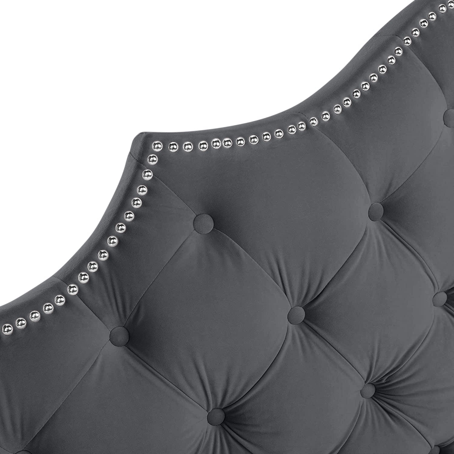 Gemia Plush 26 inch Strutted Headboard