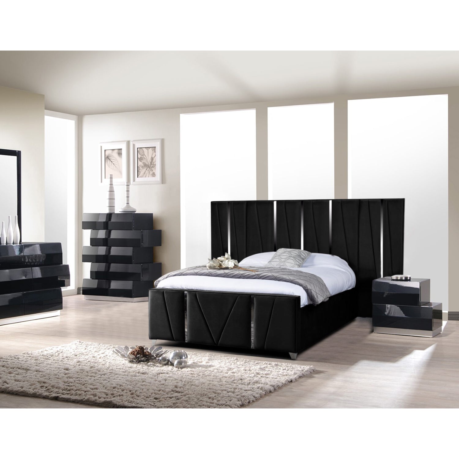 Harper Plush Velvet Luxury Bed Frame