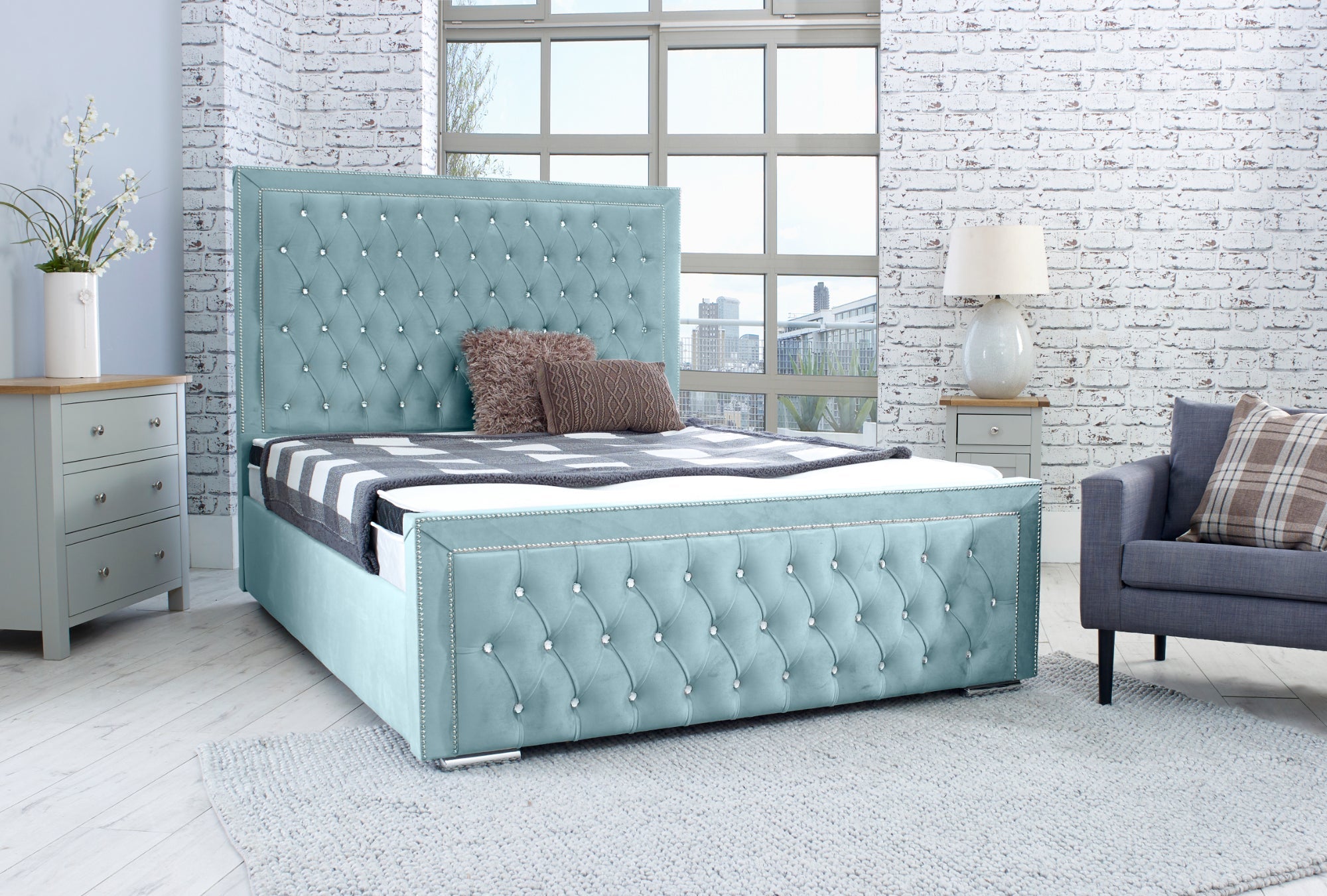 Hendrick Plush Bed Frame