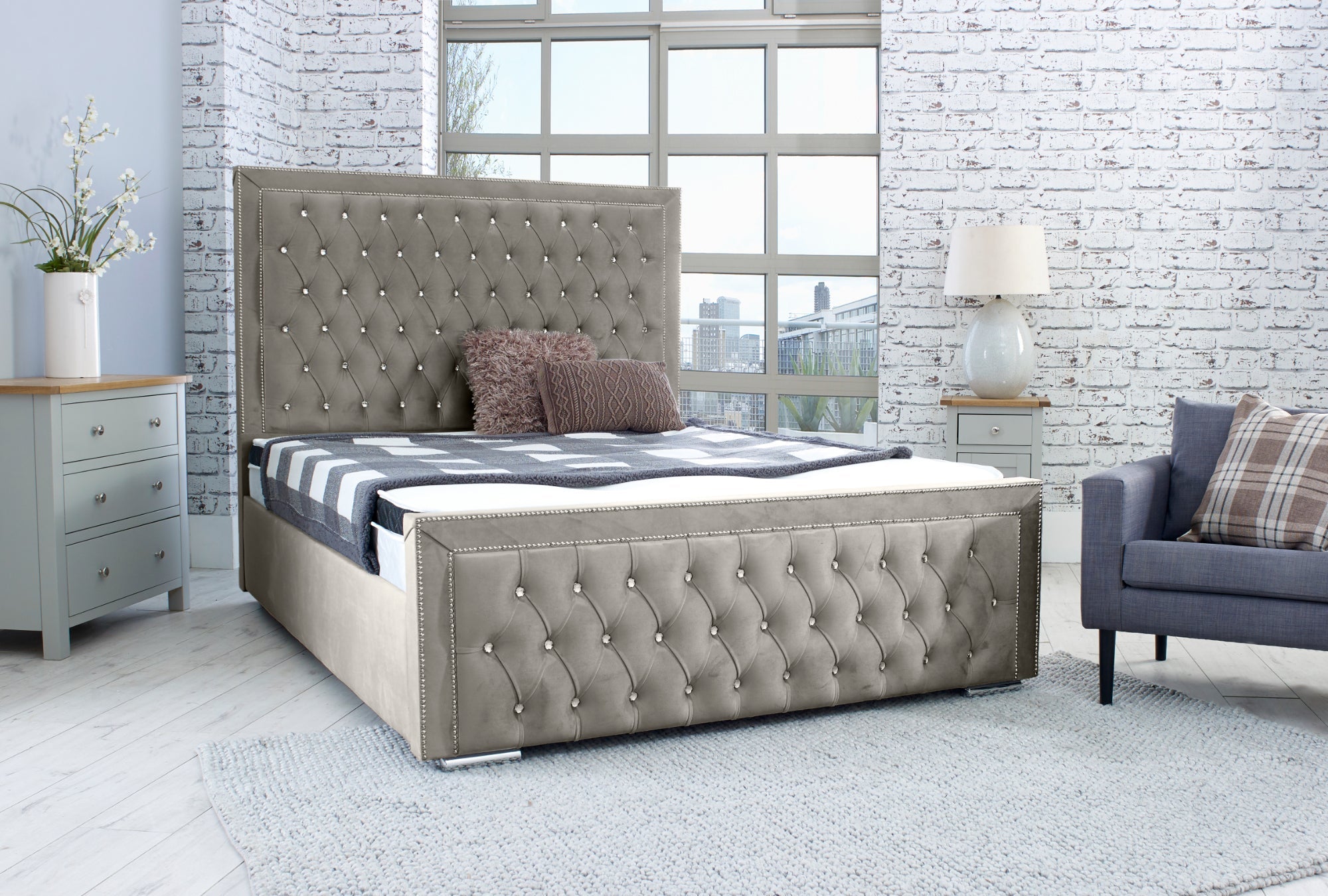 Hendrick Plush Bed Frame