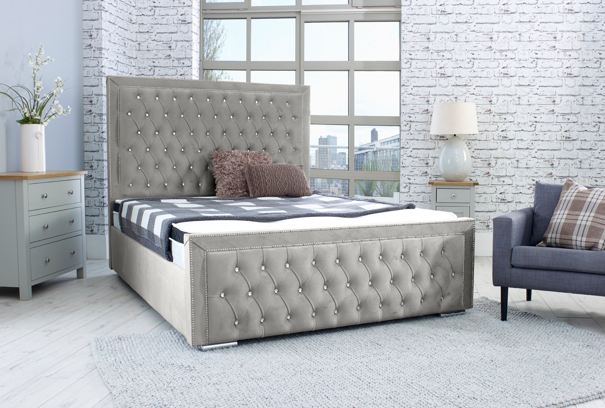 Hendrick Plush Bed Frame