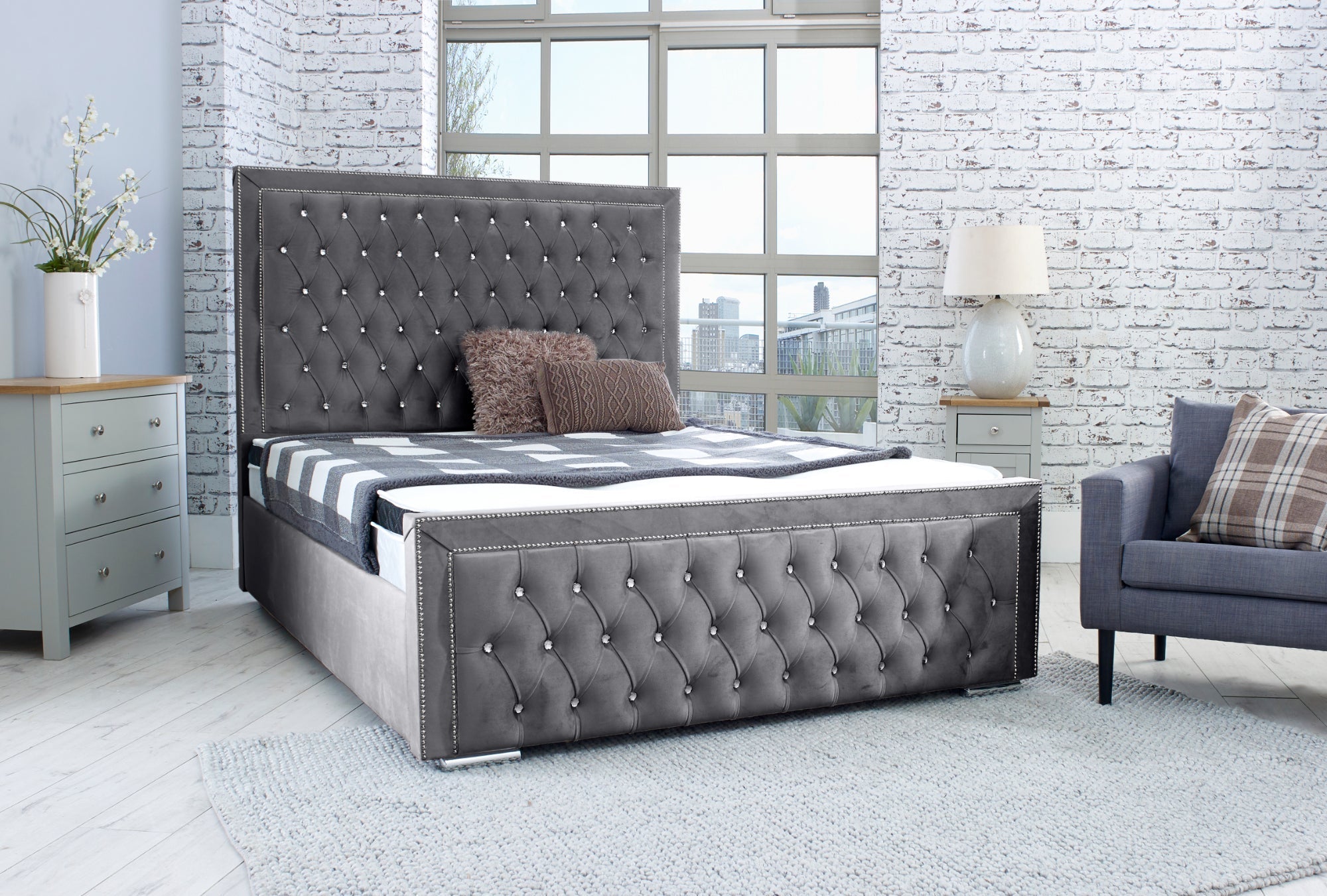 Hendrick Plush Bed Frame