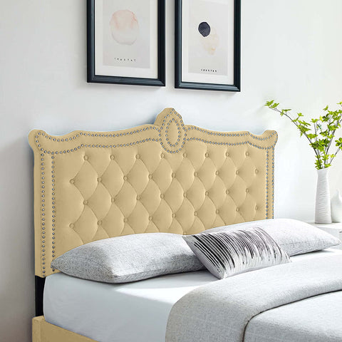 Lika Plush 26 inch Strutted Headboard