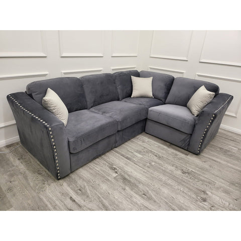 Lindsa Sofa Plush Steel