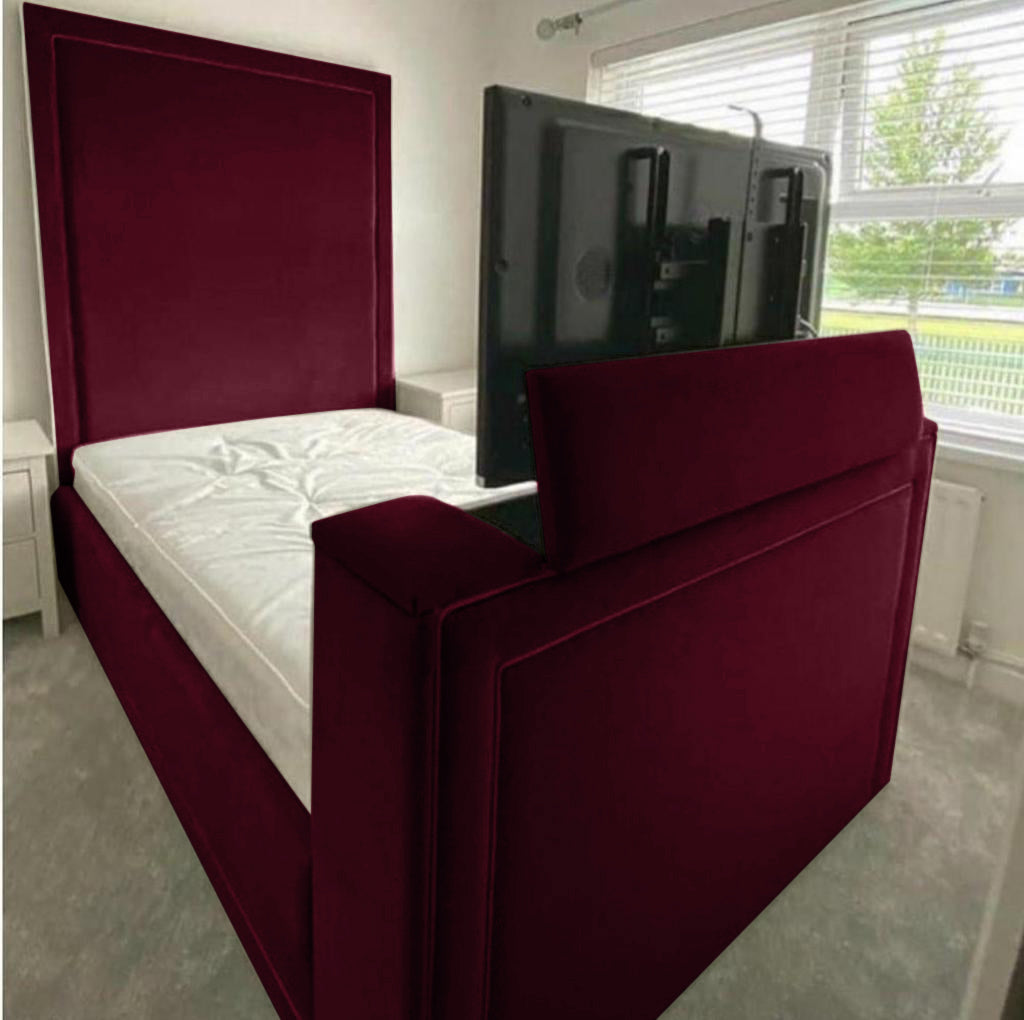 Loxie Plush TV Bed Frame