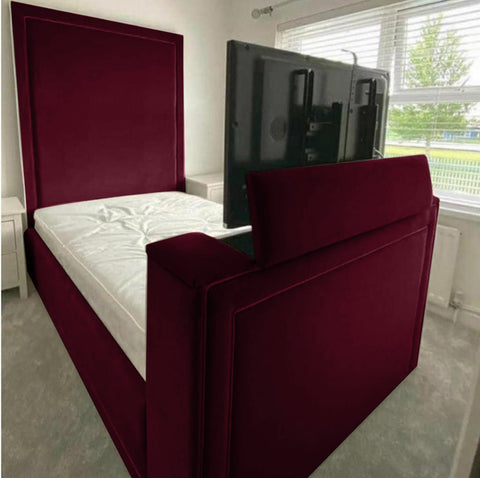 Loxie Plush TV Bed Frame