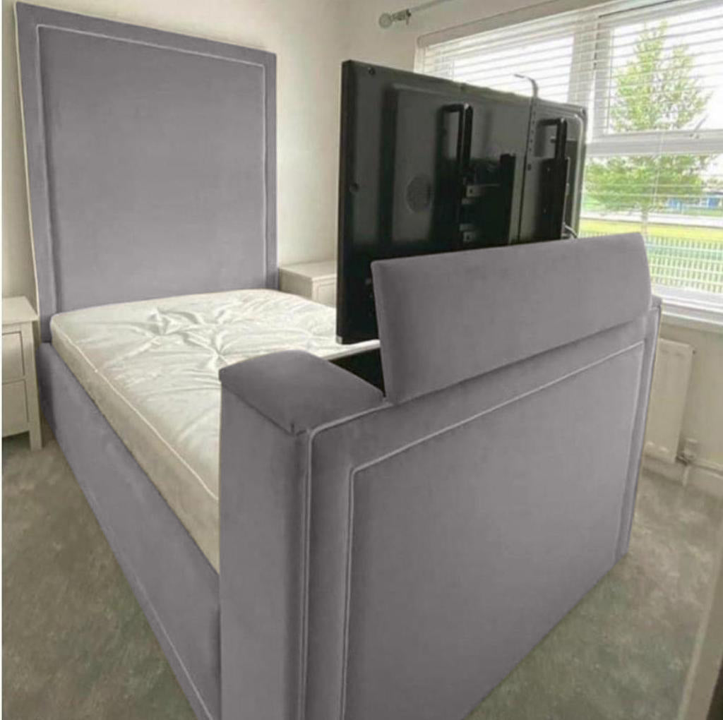 Loxie Plush TV Bed Frame