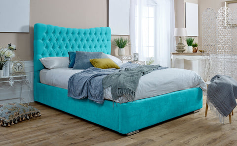 Magenta Ottoman Plush Bed Frame