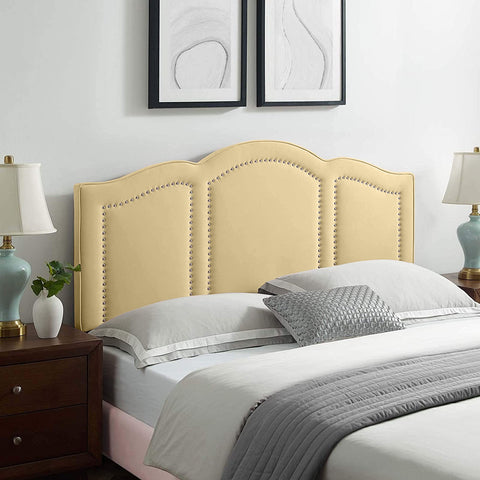 Makis Plush 26 inch Strutted Headboard