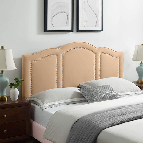 Makis Plush 26 inch Strutted Headboard