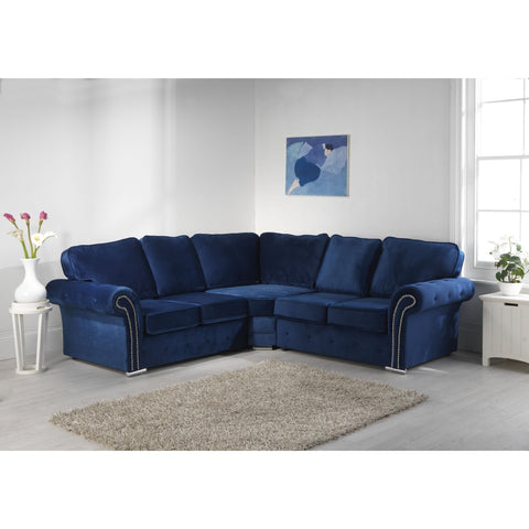 Mellows Plush Velvet Sofa Full Back 2c2