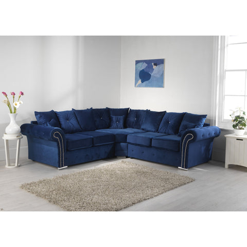 Mellows Plush Velvet Sofa Scatterback 2c2