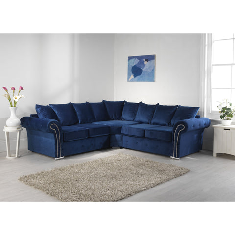 Mellows Plush Velvet Sofa Scatterback 2c2