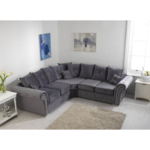 Mellows Plush Velvet Sofa Scatterback 2c2