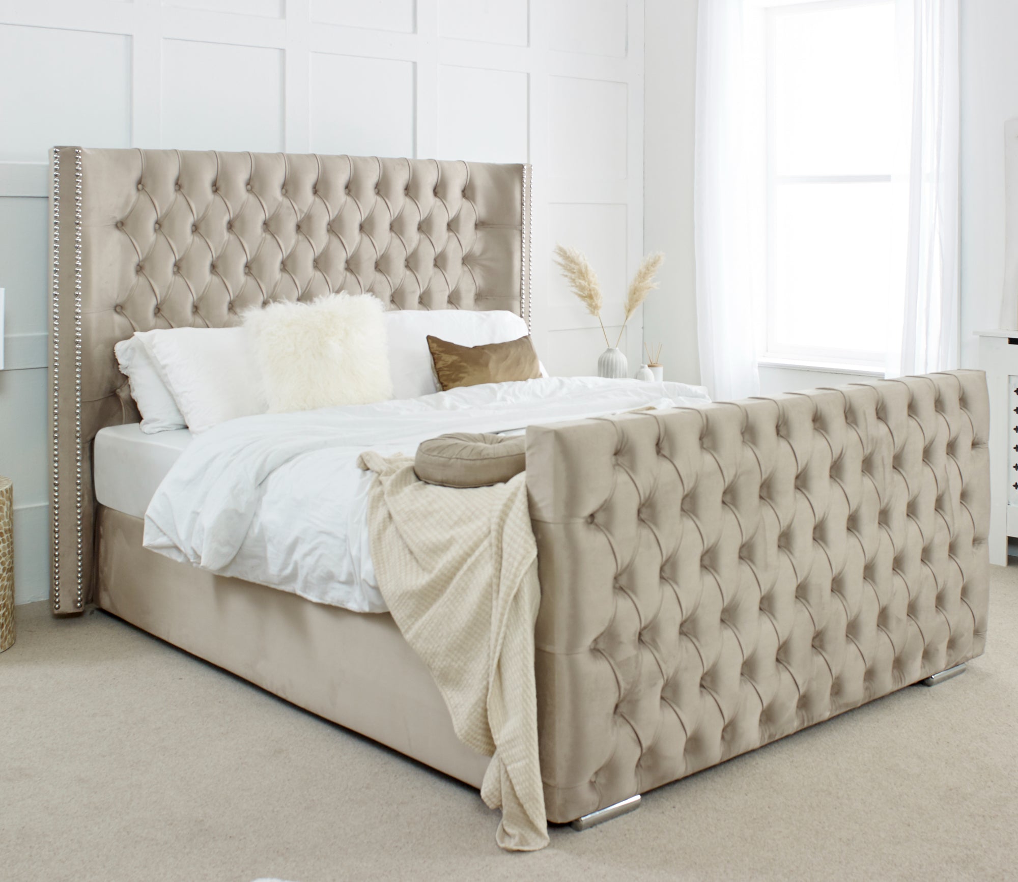Meila Plush Bed Frame