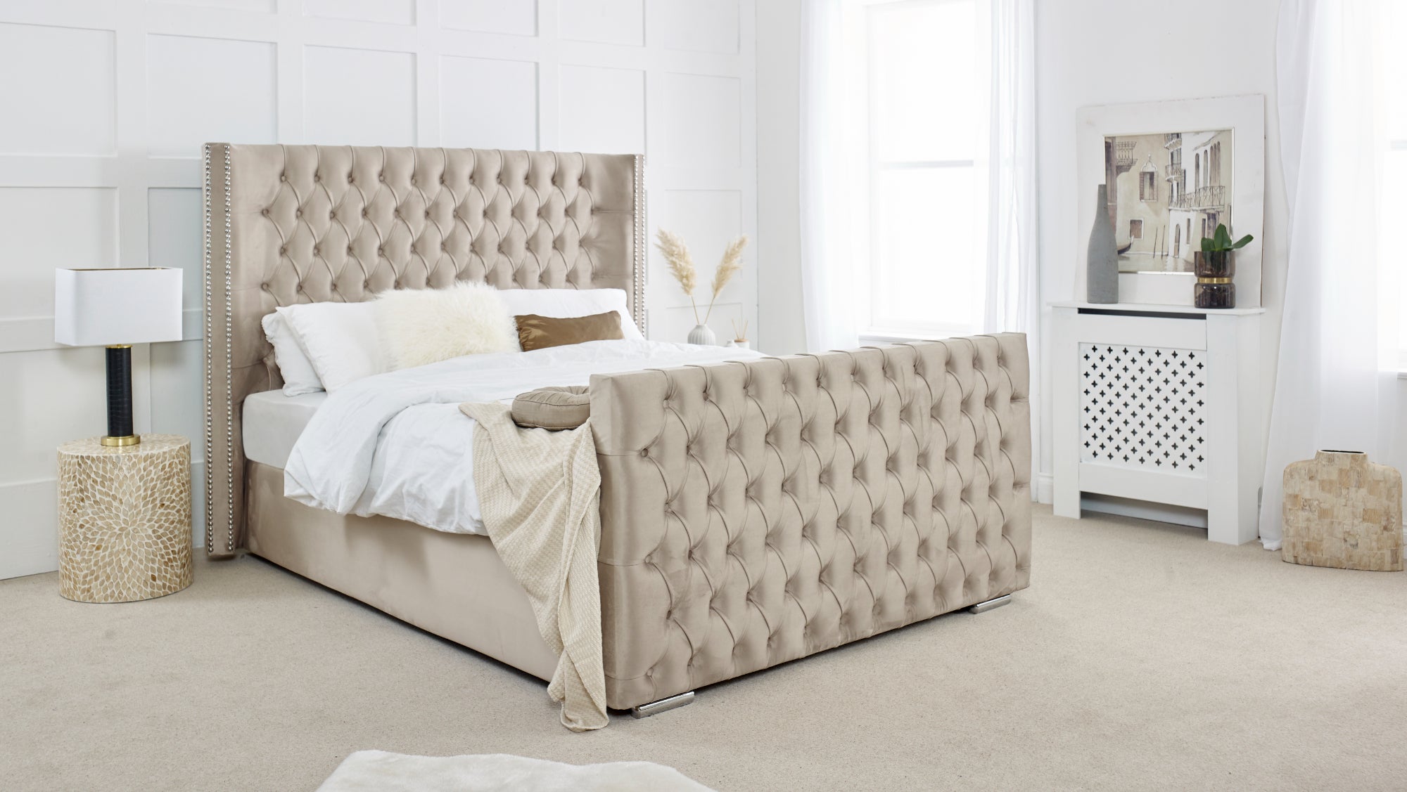 Meila Plush Bed Frame