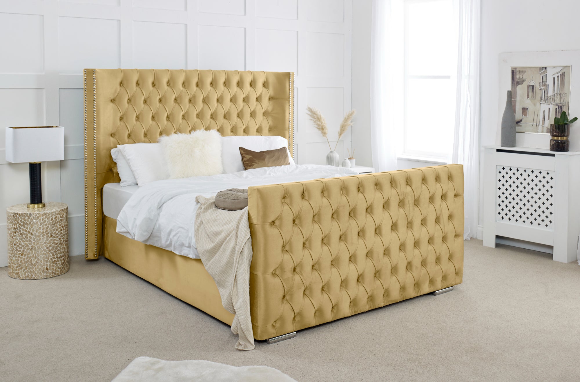 Meila Plush Bed Frame