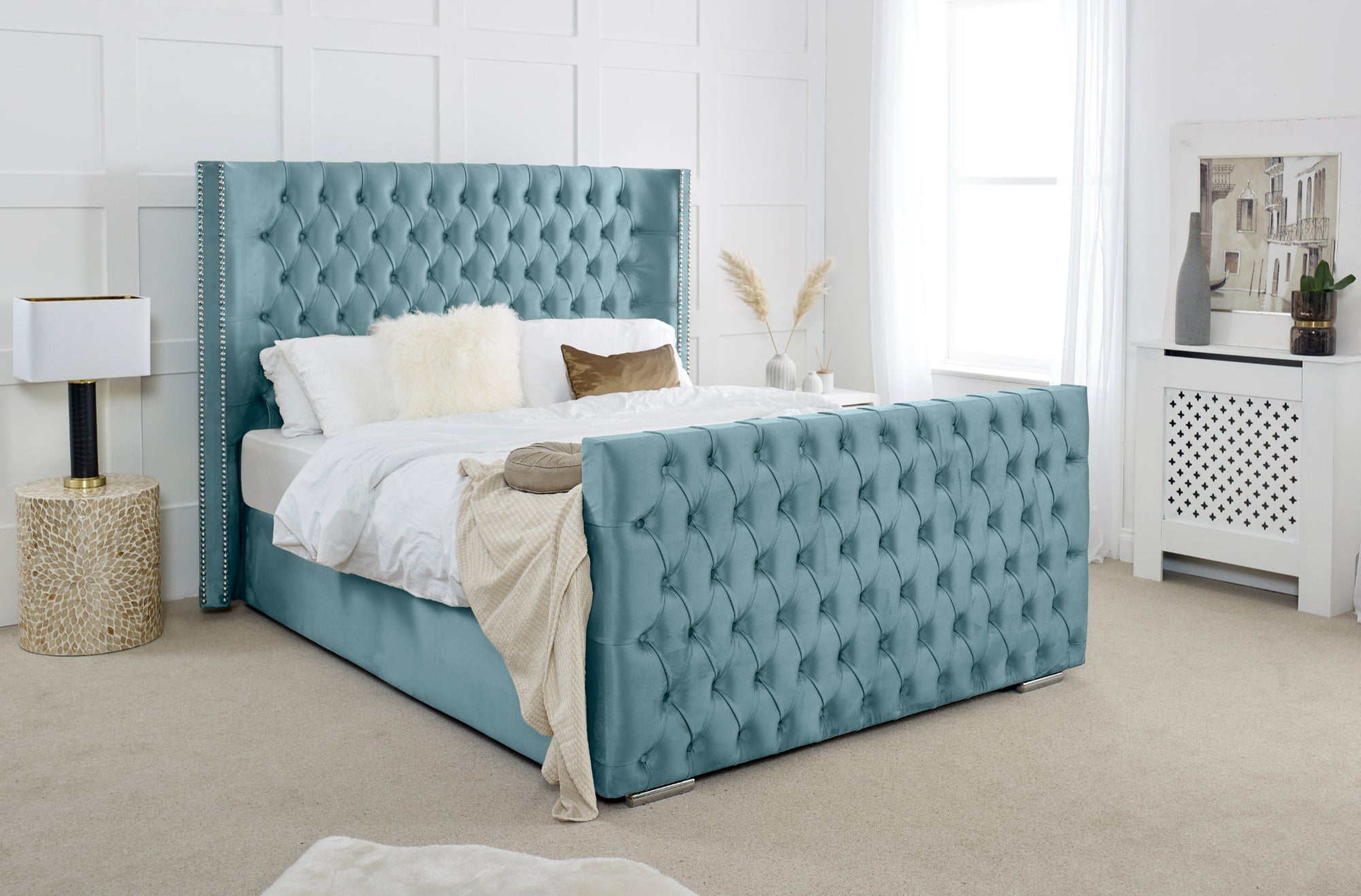 Meila Plush Bed Frame