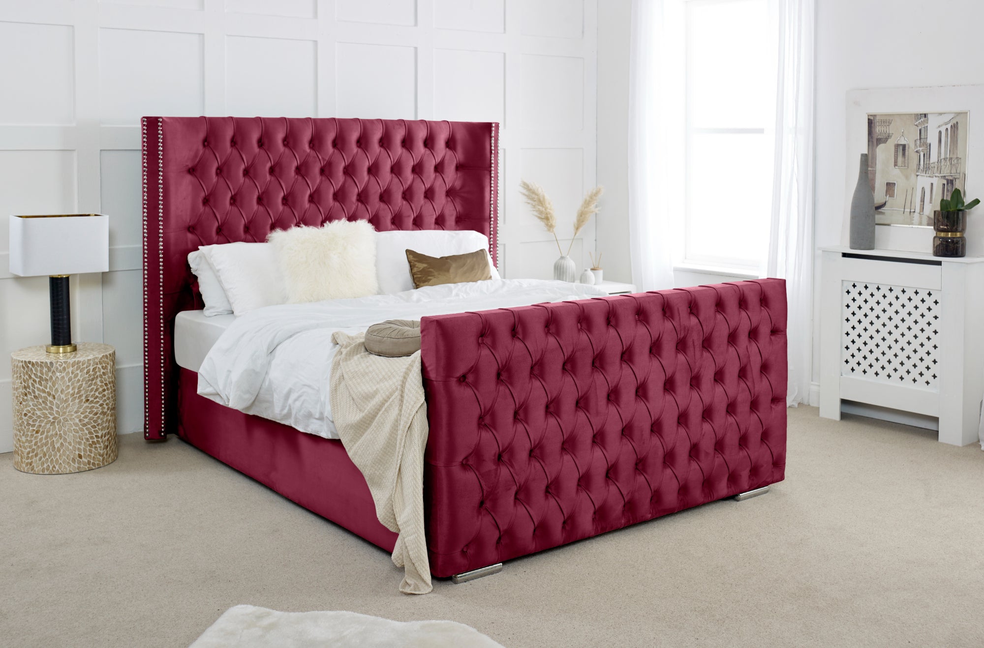 Meila Plush Bed Frame