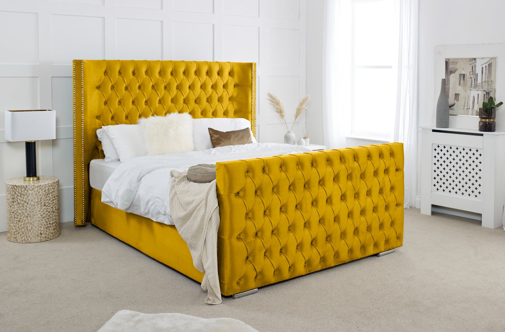 Meila Plush Bed Frame